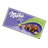 World's Best Milka Chocolate - Whole Nuts, 10 Bars