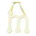 Yellow Gingham Hanging Letter - M