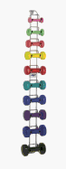 Cast Iron Vinyl-Coated Dumbbells Set (1 - 10 lbs.)