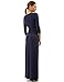 PattyBoutik Women's 3/4 Sleeve Faux Wrap Maxi Dress