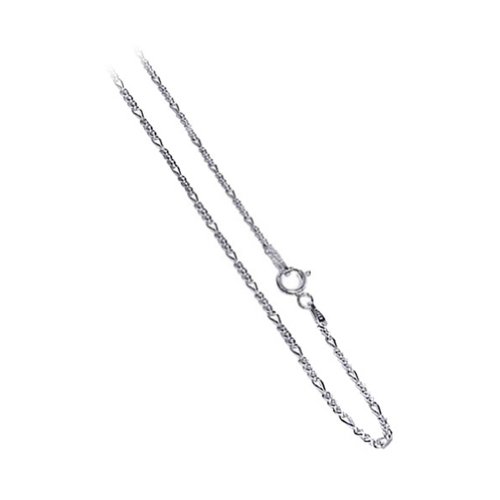 FG50 Italian 925 Sterling Silver 2mm Figaro Link Chain Necklace