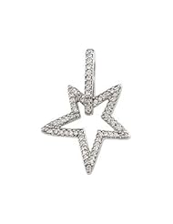 CleverEves 14K White Gold 3 8 Ct Tw Diamond Pendant