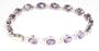 Elegant Amethyst Bezel Bracelet - JewelryWeb