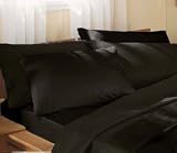 Kitchen & Housewares : Supersoft Black Double Box Pleated Platform (Base) Valance Sheet
