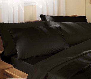 Supersoft Black Housewife Pillowcase Pair