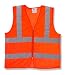 Orange Mesh Safety Vest Zipper Class II