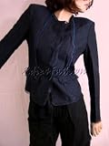 $495 New DKNY DONNA KARAN Midnight Blue Wool Jacket 8