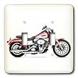 Light Switch Cover Picturing Picturing Harley-Davidson Motorcycle - double toggle switch