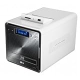 LG NAS N2B1DD1 2 Bay Super Multi NAS With Blu-Ray Disc Rewriter 1TB Retail LCD Display