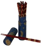 Japanese Chinese Tableware Dishes - 10 Pair Wood Chopsticks Set