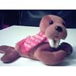 Coca Cola Plush Bean Bag - Walrus with Coca Cola Bottle and Logo Scarf