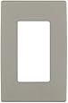 Leviton Renu REWP1-WS One-Gang Screwless Snap-On Wallplate, Wood Smoke