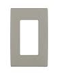 Leviton Renu REWP1-WS One-Gang Screwless Snap-On Wallplate, Wood Smoke