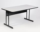 24x36 Computer Table Workstation-29H-Gray Granite (Gray Granite) (29H x 36W x 24D)