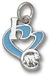 Chicago Cubs "I Heart C Bear" 1/2" Enamel Enamel Pendant -14K/10K, Stainless Steel or Gold Plated