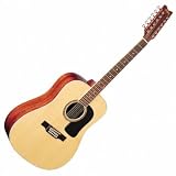 Musical Instruments : Washburn D10S12 Acoustic 12-string Guitar - Natural - with Case