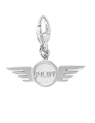 Sterling Silver PILOT WINGS Charm