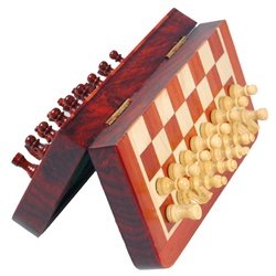5 Magnetic Folding Chess Set in Blood Rosewood & White Maple 31R59QLEFxL 5 Magnetic Folding Chess Set in Blood Rosewood & White Maple