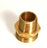 D.O. Smith 10843 Brass Hose to Pipe, Fittings 3/4" MHT x 1/2" MIP x 1/2" CWT (nominal) (12 Pack)