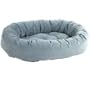 Bowsers Donut Dog Bed "Diamond Microvelvet Collection" (Size=Medium,Color=Sky)