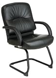 Visitors Leather Chair By Office Star