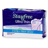 Stayfree Ultra Thin Maxi Pads, Heavy Protection 1022 - 22 pads / pk, 12 pack