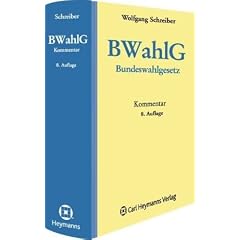 Bundeswahlgesetz (BWahlG): Kommentar