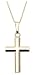 Jewelry : 14k Yellow Gold Cross Pendant, 18"