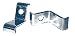 Bumper Guard Clamp, rear...'67-'68
