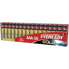 Eveready(R) AAA Alkaline Batteries, Pack Of 16