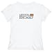 T-Shirt Woman White Elegant Flag 