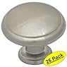 Cosmas 5422SN Satin Nickel Cabinet Hardware Mushroom Knob - 1-3/16" Diameter, 25-Pack