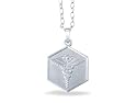 Penicillin Medical ID Tag Sterling Silver Pendant & Chain (UK Hallmarked)