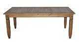 Ambientehome 57027 Tisch Donez Kiefer massiv antik gewachst T/B/H 91 x 190 x 76 cm