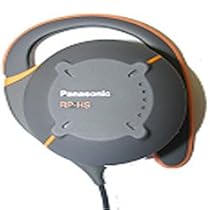 Panasonic RP-HS22 Sport Clip-On Headphones with Washable Earpads (Grey)