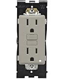 Leviton Renu Tamper-Resistant GFCI Outlet REG15-WS, 15A-125VAC, in Wood Smoke
