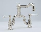 Rohl Bridge Kitchen Faucet with Porcelain Lever Handles