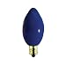 5 Watt Ceramic Blue C7 Light Bulb / Candelabra Base / Incandescent Christmas Light Bulb / Holiday Light Bulb