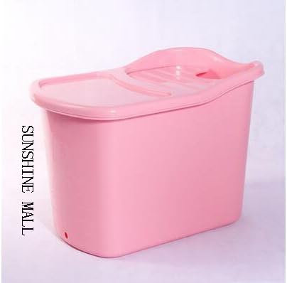 Folding Bathtub, Portable bathtub, Plastic bathtub ,Spa bathtub, Massage bathtub.Inflatable tub -59 (Pink)