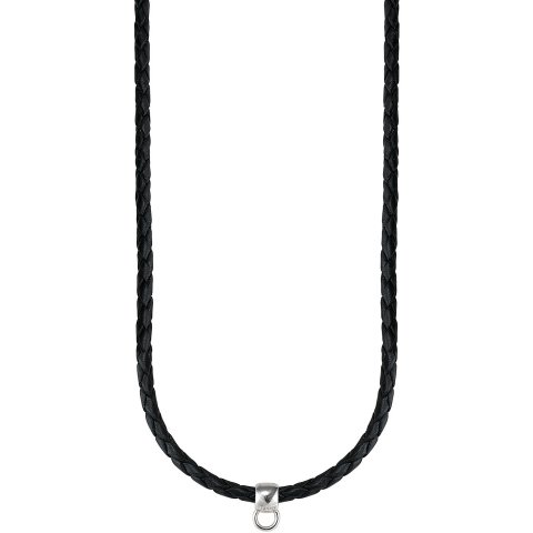Esprit Damen-Charms-Kette leder black 925 Sterlingsilber Leder ca. 42+3cm ESNL92070B420 Preisvergleich