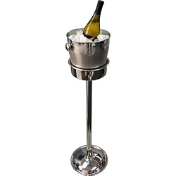 Wine Bucket with Pipe Style Stand