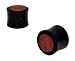 Red Sono & Horn Fused Organic Double Flared Plugs 9/16
