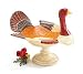 Thanksgiving Turkey Pedestal Centerpiece Bowl/Dish For Holiday Decor