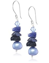 Sterling Silver Swarovski Elements Freshwater Cultured Pearl Earrings
