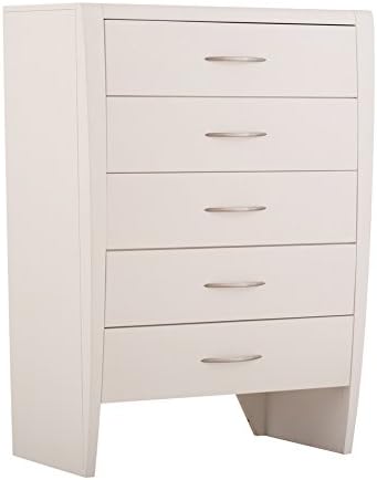 Ragazzi Envy Premium 5 Drawer Dresser, Snowdrift