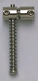 Bass Bridge Barrels, With Screws & Springs (set of 4), Nickel