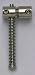 Bass Bridge Barrels, With Screws & Springs (set of 4), Nickel