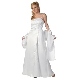 Formal Evening Gown. Elegant Full Length Satin Dress with embroidered pattern image