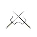 21 Inch Sai Set - Chrome