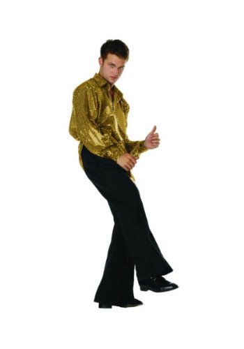 70's Gold Disco Inferno Adult Costume By RG Adult Large (40-42)  
